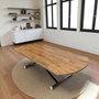 Hanah Home Yan Yari Oval - Nogal y Cromo